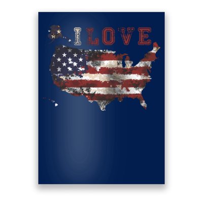 I Love The United States Poster