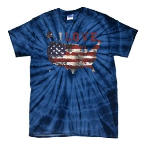 I Love The United States Tie-Dye T-Shirt