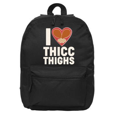 I Love Thicc Thighs Turkey Legs 16 in Basic Backpack