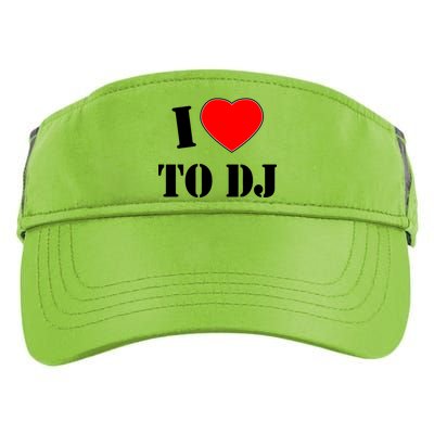 I Love To DJ Adult Drive Performance Visor