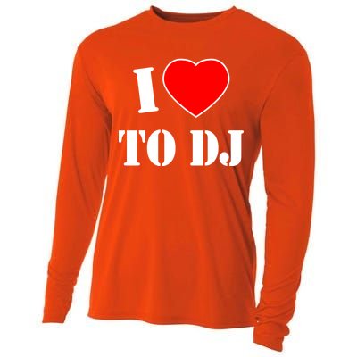 I Love To DJ Cooling Performance Long Sleeve Crew