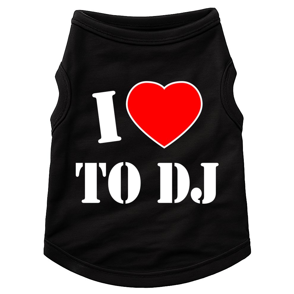 I Love To DJ Doggie Tank