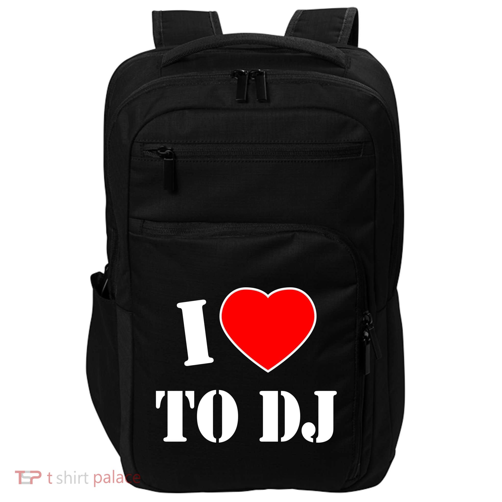 I Love To DJ Impact Tech Backpack