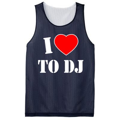 I Love To DJ Mesh Reversible Basketball Jersey Tank