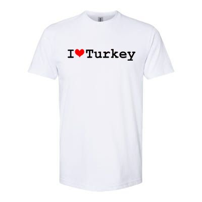 I Love Turkey Softstyle CVC T-Shirt