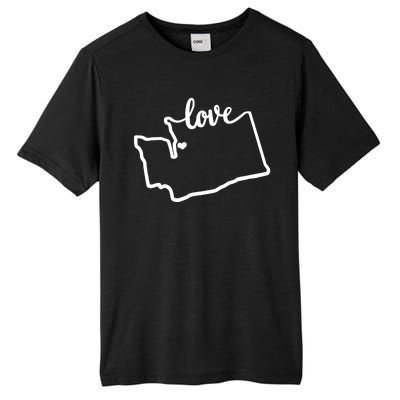 I Love Washington State Tall Fusion ChromaSoft Performance T-Shirt