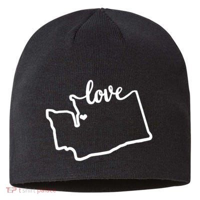I Love Washington State Sustainable Beanie