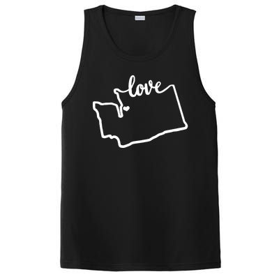 I Love Washington State PosiCharge Competitor Tank