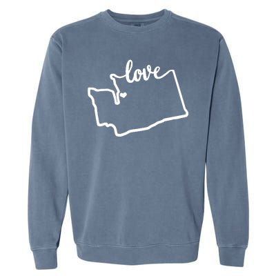 I Love Washington State Garment-Dyed Sweatshirt