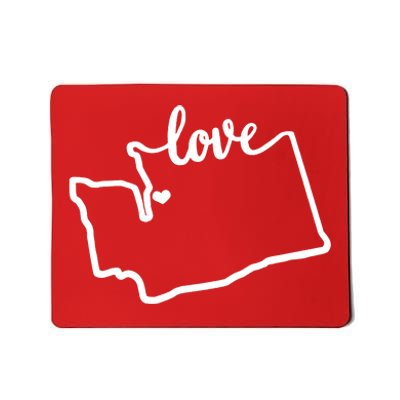 I Love Washington State Mousepad