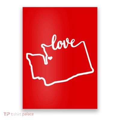 I Love Washington State Poster
