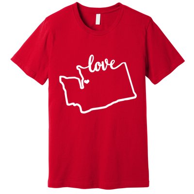 I Love Washington State Premium T-Shirt