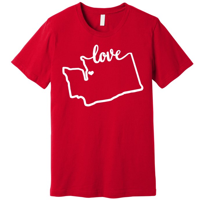 I Love Washington State Premium T-Shirt