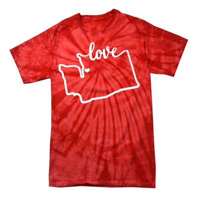 I Love Washington State Tie-Dye T-Shirt