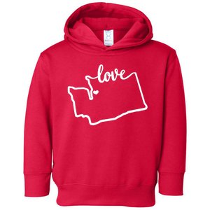 I Love Washington State Toddler Hoodie