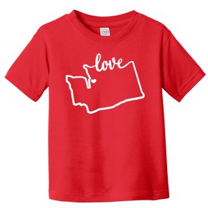 I Love Washington State Toddler T-Shirt