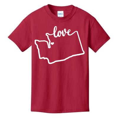 I Love Washington State Kids T-Shirt