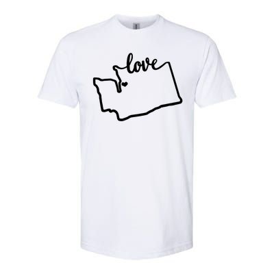 I Love Washington State Softstyle CVC T-Shirt