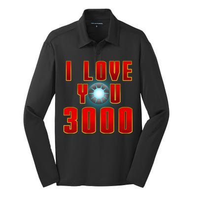 I Love You 3000 Silk Touch Performance Long Sleeve Polo