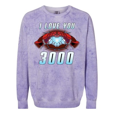 I Love You 3000 Superhero Colorblast Crewneck Sweatshirt