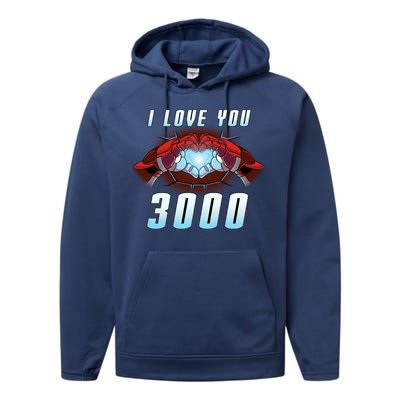 I Love You 3000 Superhero Performance Fleece Hoodie