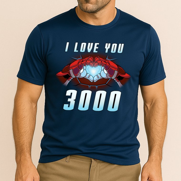 I Love You 3000 Superhero Cooling Performance Crew T-Shirt