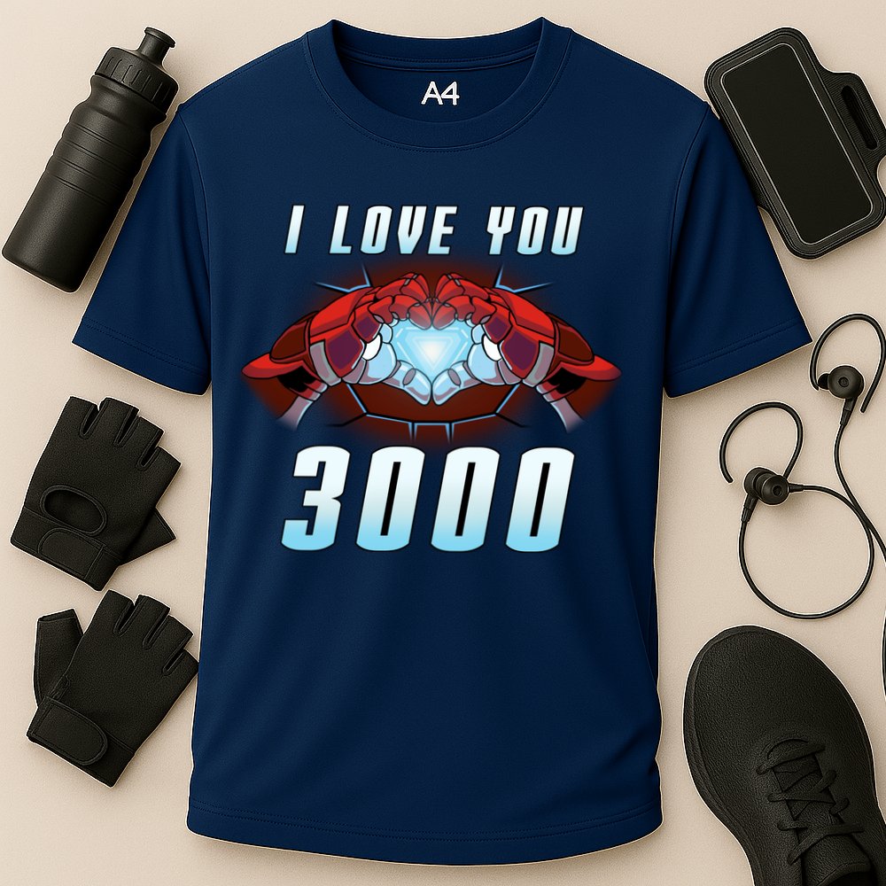 I Love You 3000 Superhero Cooling Performance Crew T-Shirt