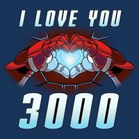 I Love You 3000 Superhero Cooling Performance Crew T-Shirt