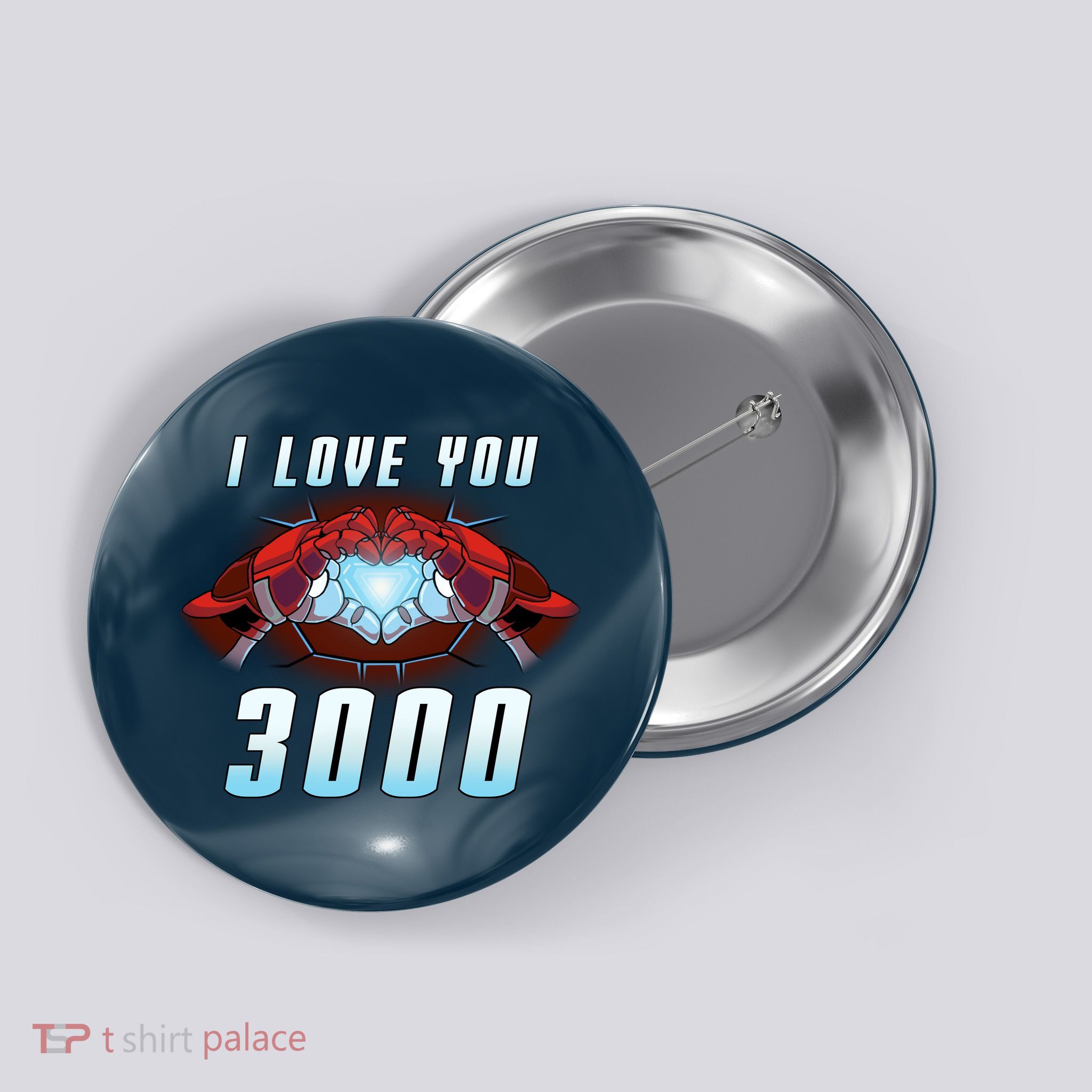 I Love You 3000 Superhero Button