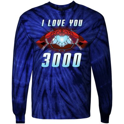 I Love You 3000 Superhero Tie-Dye Long Sleeve Shirt