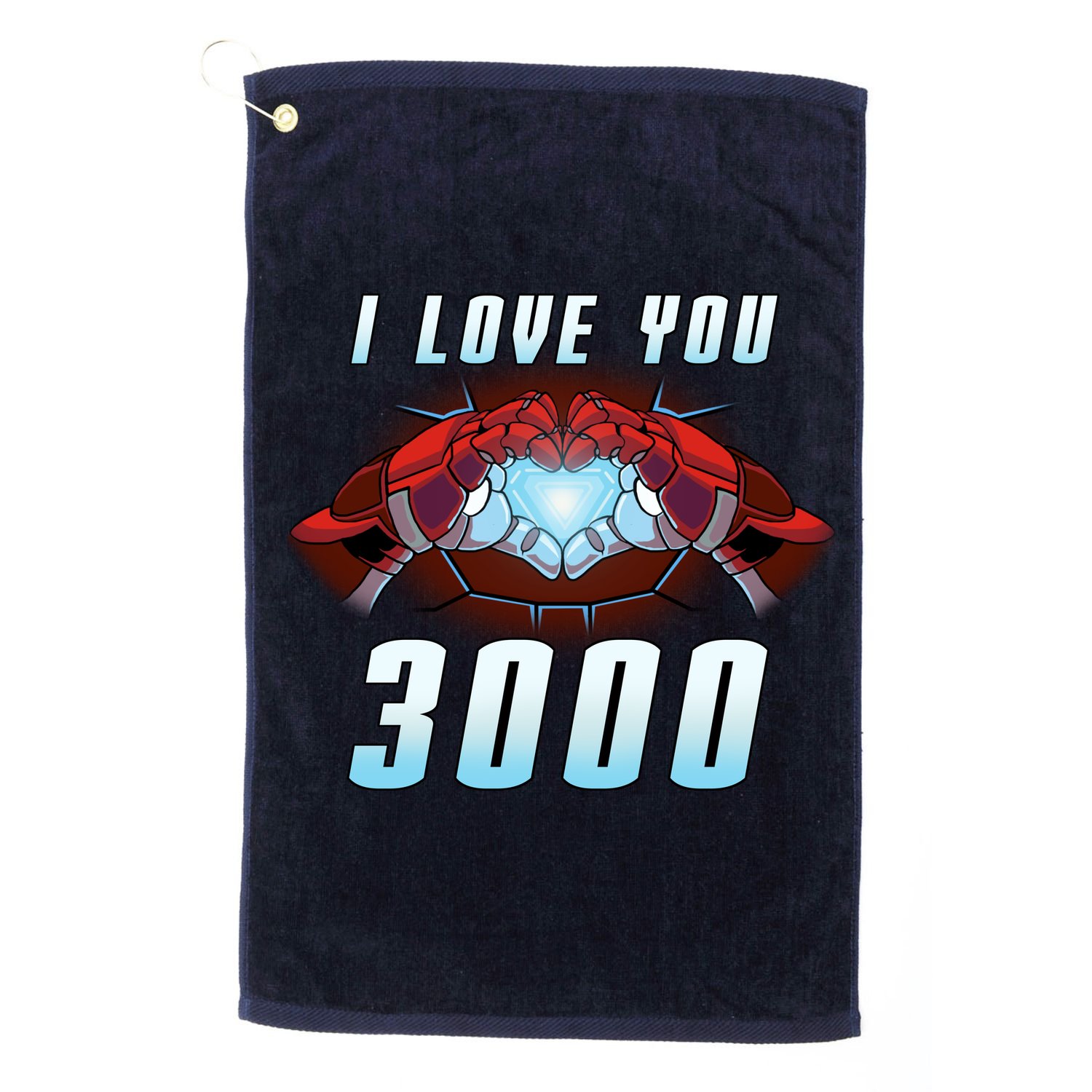 I Love You 3000 Superhero Golf Towel