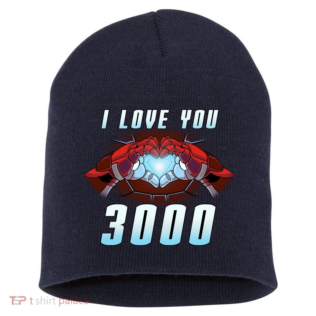 I Love You 3000 Superhero Short Acrylic Beanie