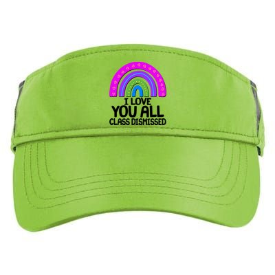 I Love You All Class Dismissed Rainbow Adult Drive Performance Visor