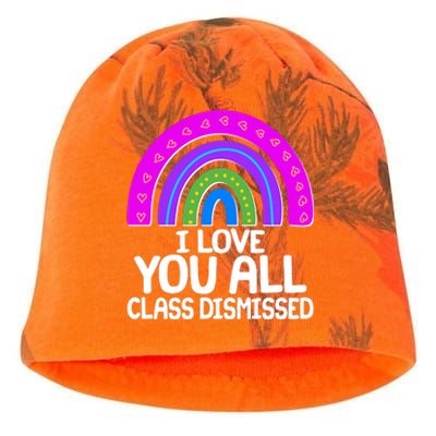 I Love You All Class Dismissed Rainbow Kati - Camo Knit Beanie