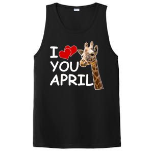 I Love You April The Giraffe Photo PosiCharge Competitor Tank