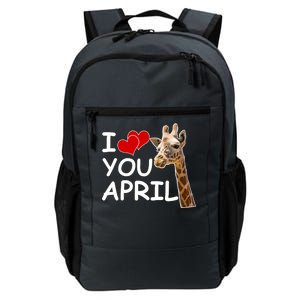 I Love You April The Giraffe Photo Daily Commute Backpack