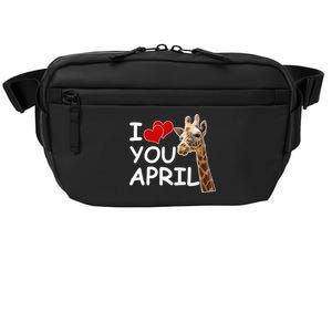 I Love You April The Giraffe Photo Crossbody Pack