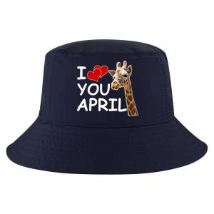 I Love You April The Giraffe Photo Cool Comfort Performance Bucket Hat