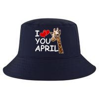 I Love You April The Giraffe Photo Cool Comfort Performance Bucket Hat