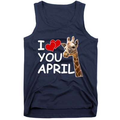 I Love You April The Giraffe Photo Tank Top