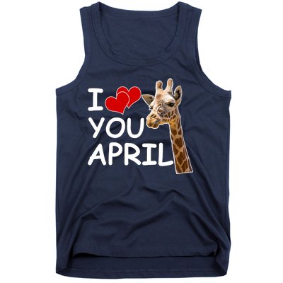 I Love You April The Giraffe Photo Tank Top