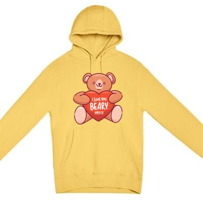 I Love You Beary Much Premium Pullover Hoodie