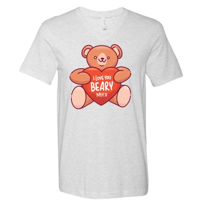 I Love You Beary Much V-Neck T-Shirt