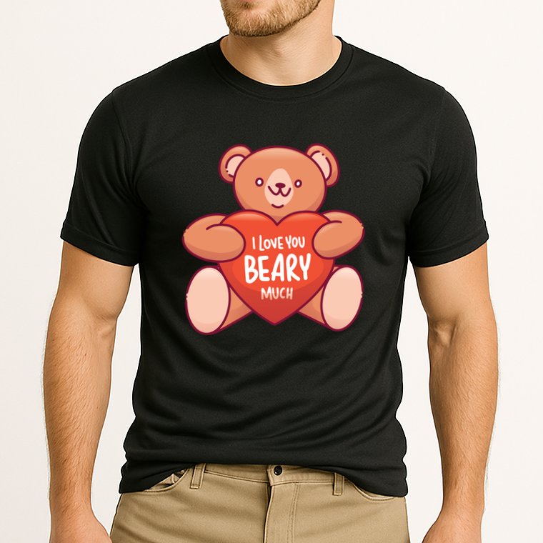 I Love You Beary Much Cooling Performance Crew T-Shirt