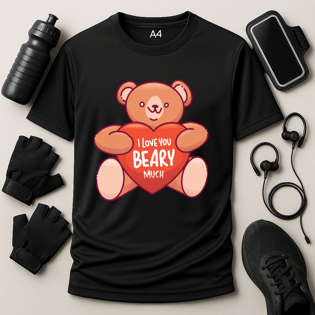 I Love You Beary Much Cooling Performance Crew T-Shirt