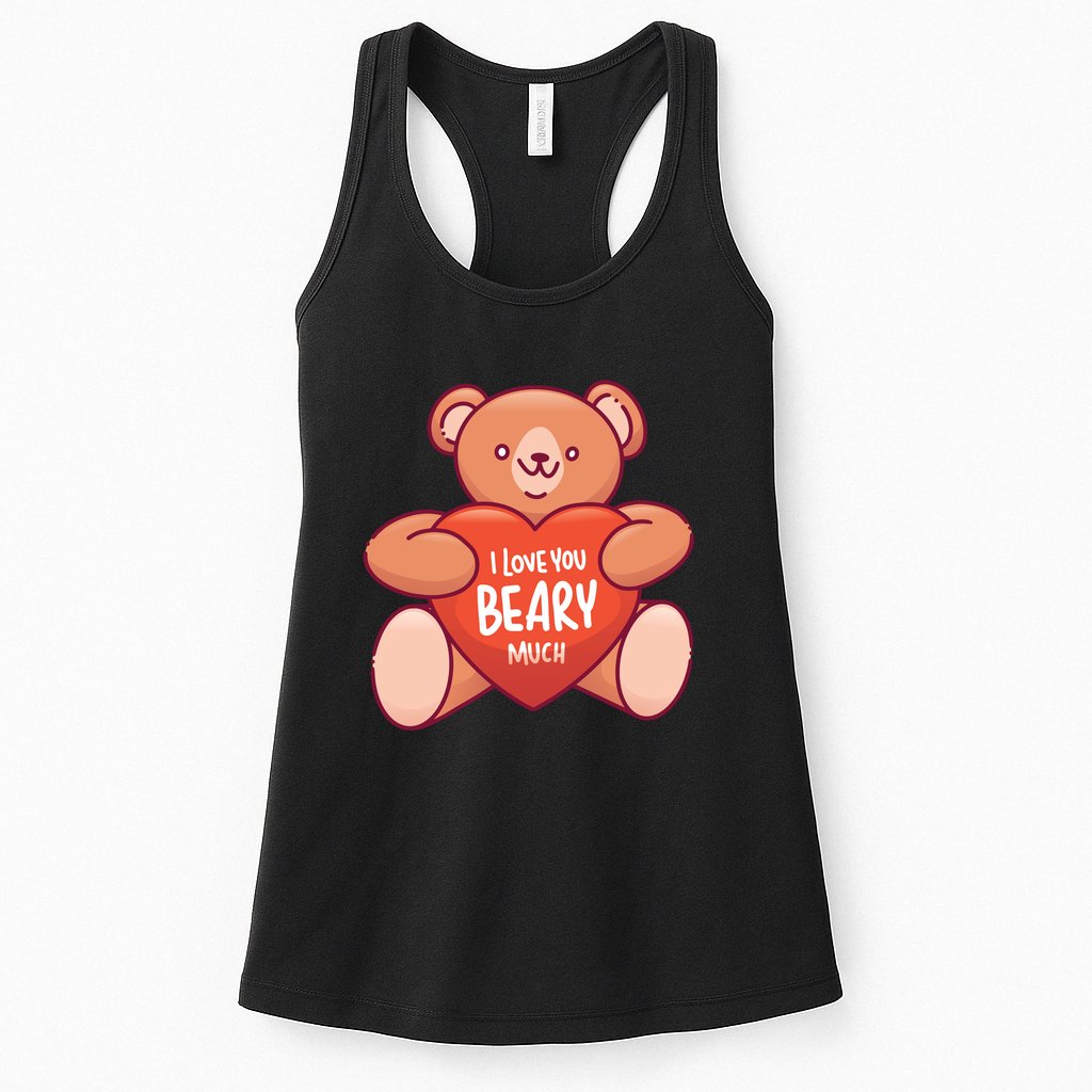 I Love You Beary Much Womens Tank Top