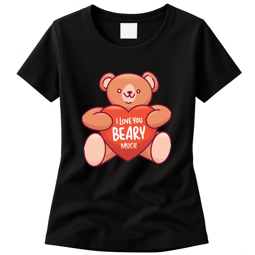I Love You Beary Much Womens T-Shirt