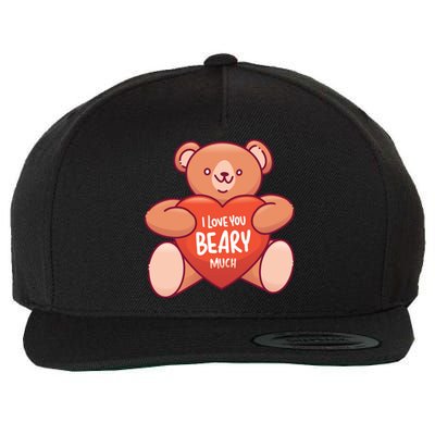 I Love You Beary Much Wool Snapback Cap