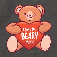 I Love You Beary Much Vector Backpack