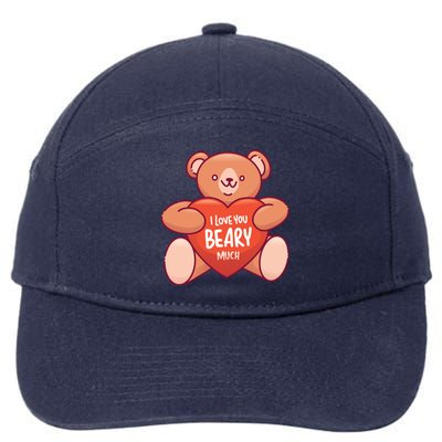 I Love You Beary Much 7-Panel Snapback Hat